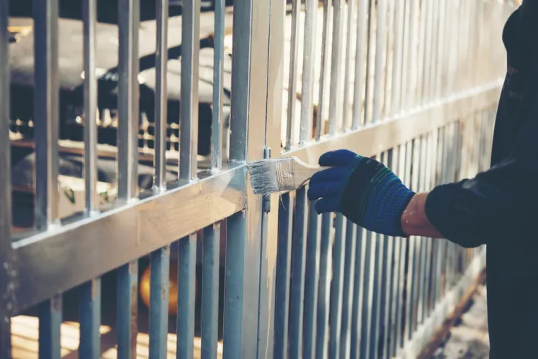 Peindre le portail en aluminium d'une propriété privée, Compiègne, SI C DECO
